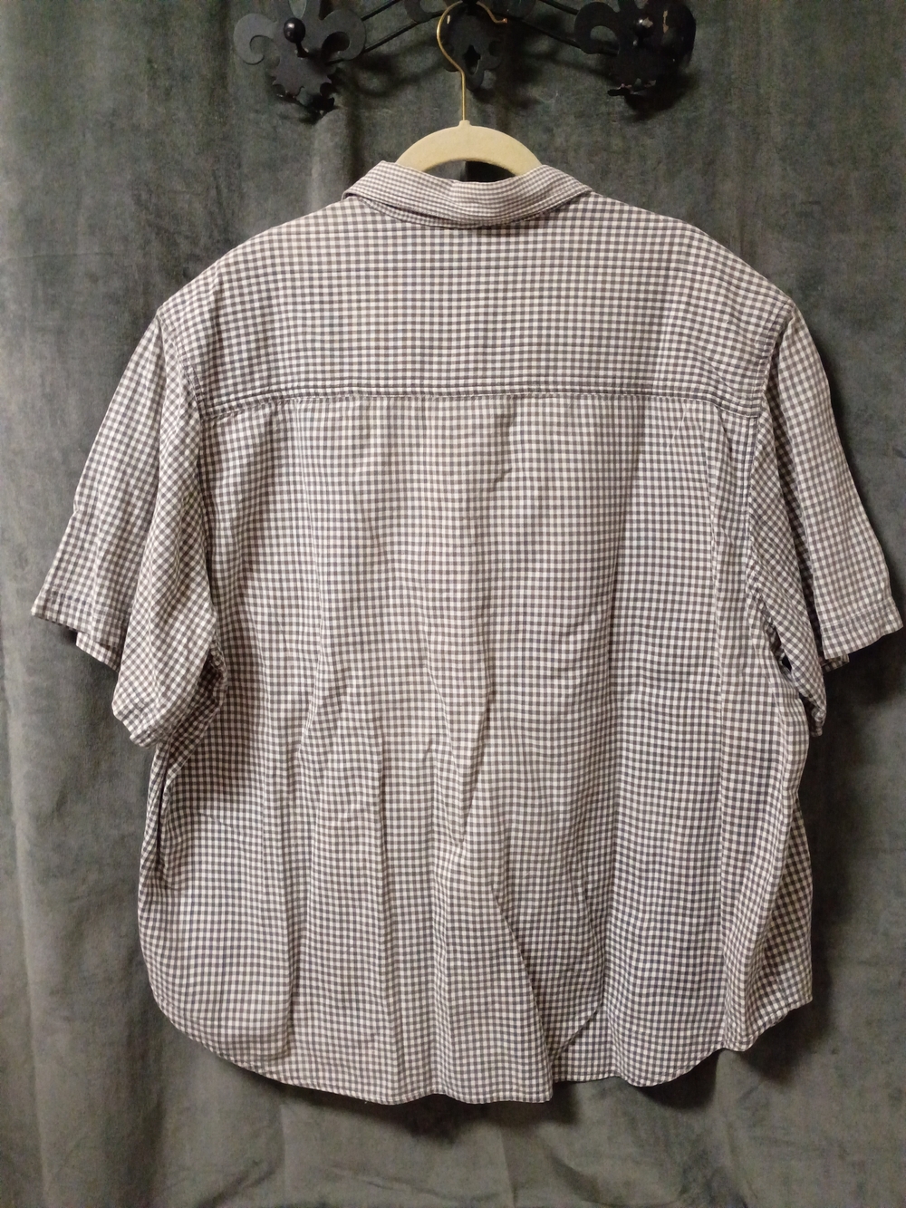 Vintage Talk America Black White Gingham Top With Sunflower Embroidery Size 24 - Picture 11 of 13